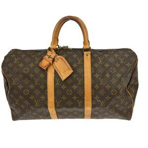 LOUIS VUITTON KEEPALL 50 TRAVEL HANDBAG MONOGRAM M41426 MB0950 NQ02374 BN02